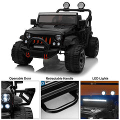 24V Jeep Wrangler 2 Seater Classic Ride on Car Toy with Remote Control and MP3 Player