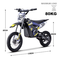 MotoTec Kooz 36v 1000w Lithium (HP112E) Kids Electric Dirt Bike