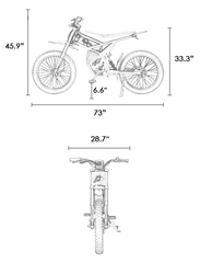 GT73 48V Electric Dirt Bike Motorbike