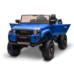 24V Electric Toyota Upgraded Model Ride-On Car for Kids Licensed 2-Seater Vehicle with Parent Remote, 4WD/2WD Switch, Bluetooth Music, LED Lights, Shovel