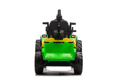 2025 Farm Tractor 12v10ah Kids Ride On Car with Tipper and Shovel/Digger -Kids On Wheelz